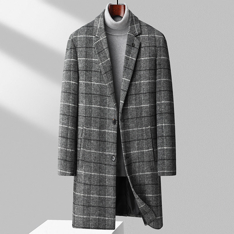 Men's Long Wool Coat