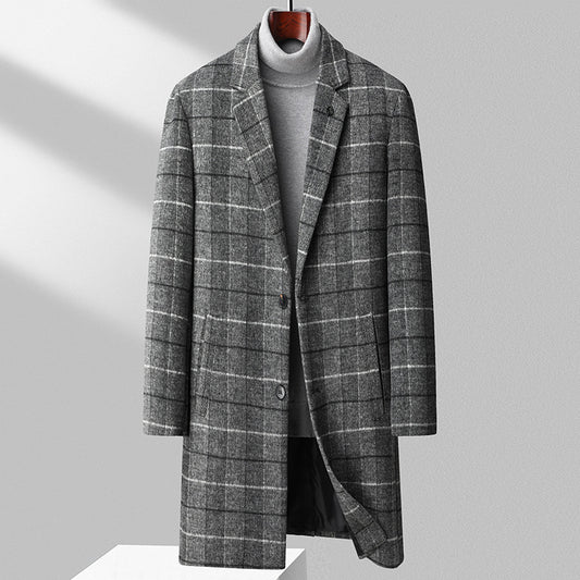 Men's Long Wool Coat