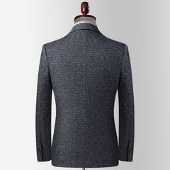 Knitted Jacquard Casual Blazer