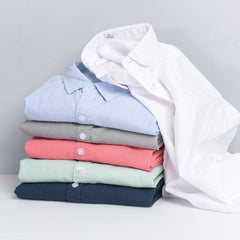 Men's New Cotton and Linen Casual All-match Long-sleeved Shirt