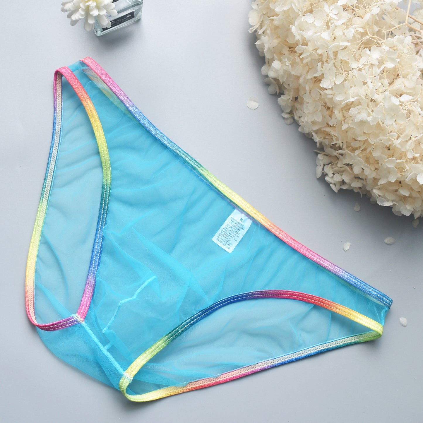 Mesh transparent sexy men's underwear