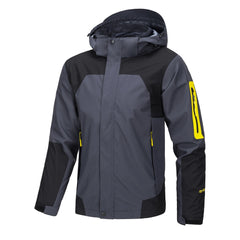 Men's Outdoor Windproof and Waterproof Hooded Jacket