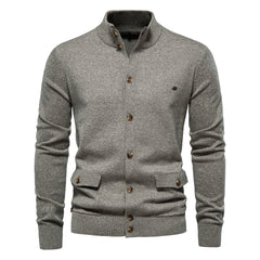 Men's High Quality Business Casual Solid Color Sweater