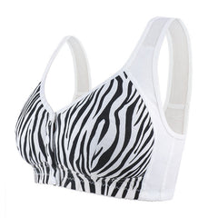 New Soft Cotton Printed No Wire Plus Size Bra