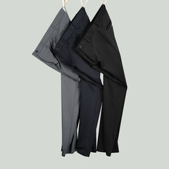 2023 New Anti-wrinkle Business Casual High-end Elastic Slim Straight Trousers