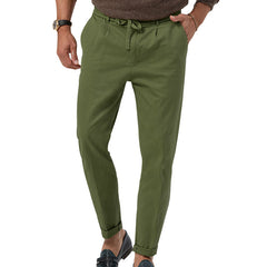 Men's Trendy Business Casual Large Size Straight Solid Color Trousers