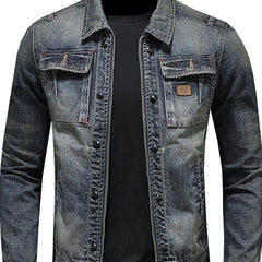 Fashion denim trend retro casual jacket