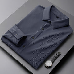 Men's Non-iron Anti-wrinkle Business Casual Striped Shirt