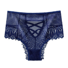 Sexy Hollow Lace Large Size Breathable Butt Lifting Briefs