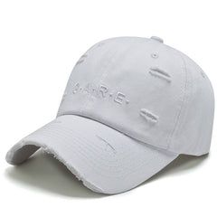 Personalized letter embroidery fashion hat for men and women