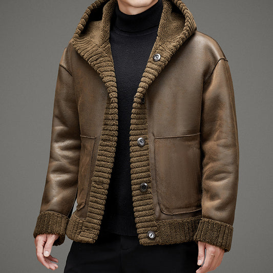 2023 Winter Reversible Sherpa Lapel Thickened Warm Jacket