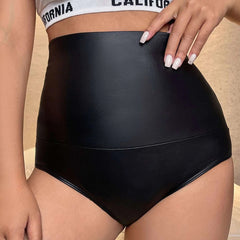 Sexy High Waist Leather Shorts