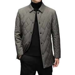 Men's lightweight warm business thin cotton jacket