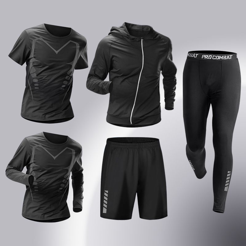 Men's Quick-drying High-elastic Running Training Sports Suit