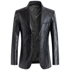 Men's Stylish Non-iron Casual Leather Jacket