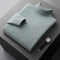 Men's 100% Pure Wool Turtleneck Sweater