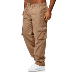Men's Casual Multi-pocket Loose Straight Overalls
