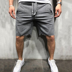 Men's Solid Color Sports Training Fitness Running Casual Shorts