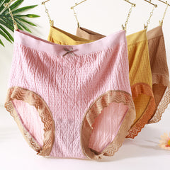 High Waist Stretch Cotton Breathable Briefs