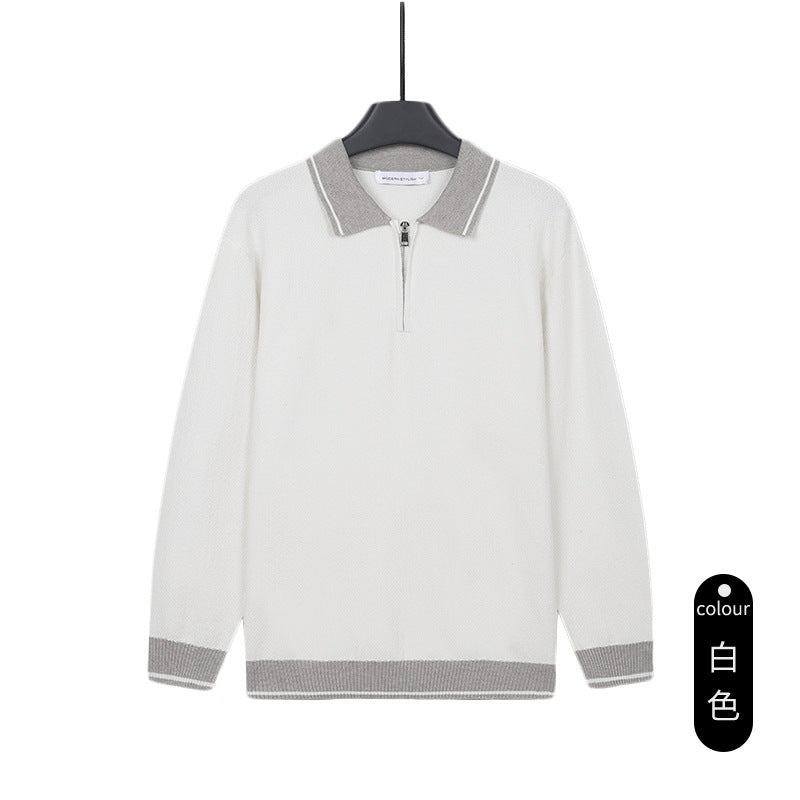 Business Long Sleeve Polo Knit