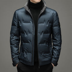 Warm thickened solid color down jacket