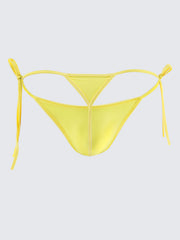 Men's Seamless Breathable Transparent Ice Silk String Thong