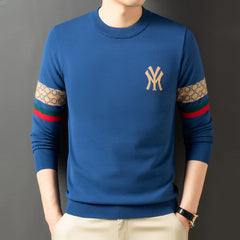 Men's Stylish Round Neck Knitted Bottoming Sweater