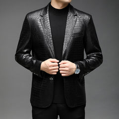Men's Fashion Casual Leather Jacket