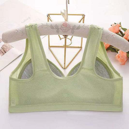 Plus Size Thin Front Button Full Cup Bra