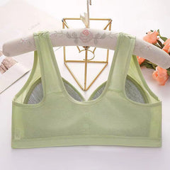 Plus Size Thin Front Button Full Cup Bra