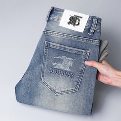Men's High-end Casual Straight Stretch Cotton Jeans