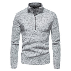 Men's Turtleneck Zipper Knitted Bottoming Shirt