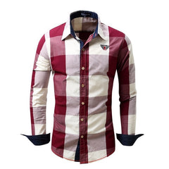 Men's Casual Plaid Shirt