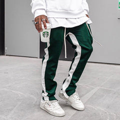 2024 New Men's Fashion Color Matching Sports Pants