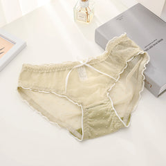 Summer New Ribbon Mesh Lace Briefs
