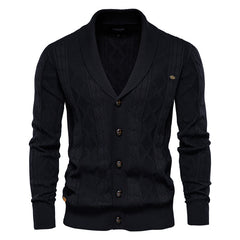 Men's V-neck Knitted Cardigan