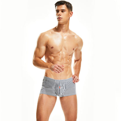 Men's Cotton Vertical Stripe Boxers