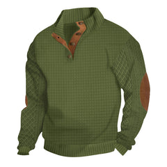 Men's Checkered Casual Pullover Sweatshirt