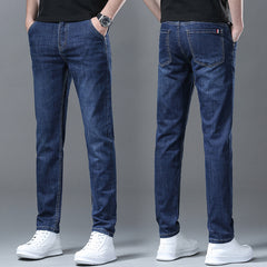 Men's Thin Breathable Stretch Slim Fit High Quality Business Casual Jeans