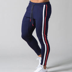 Men's Athleisure Sweat-absorbent Contrasting Color Jogging Pants