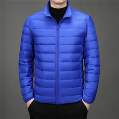 New Men's Stand Collar Lightweight Fashionable Casual Down Jacket