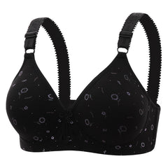 Thin wire-free push-up breathable bra
