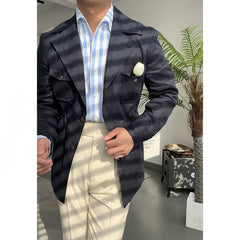 Men's Casual Striped Shirt