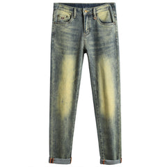 New Stretch Cotton Printed Jeans
