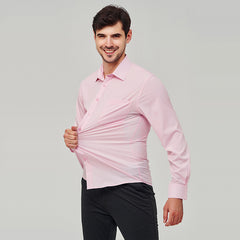 Men's Large Size Stretch Business Casual Shirt