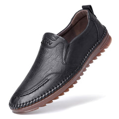 Men's casual breathable leather shoes