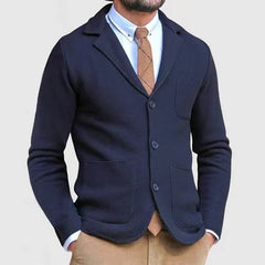 Men's Business Casual Knitted Sweater Jacket