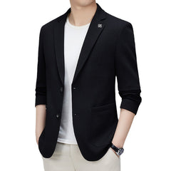 Men's Business Casual Solid Blazer