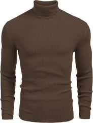 Men's Stylish Striped Turtleneck Sweater