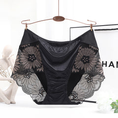 Hip-lifting Sexy Lace Seamless High Waist Large Size Briefs